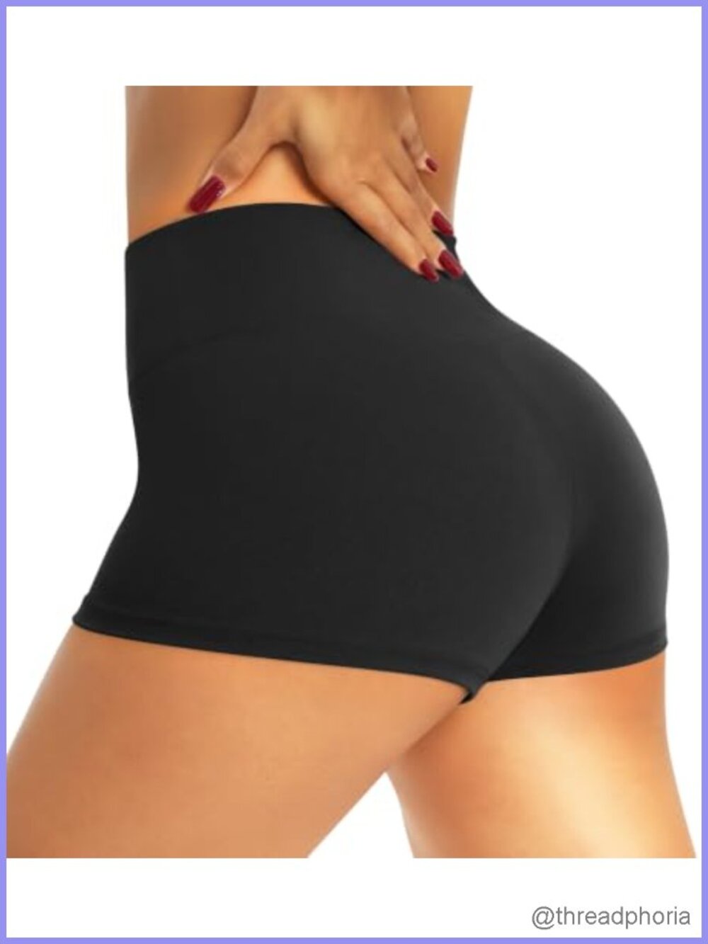 High Waisted Biker Shorts for Women Tummy Control 4-Way Stretch Workout Yoga Gym